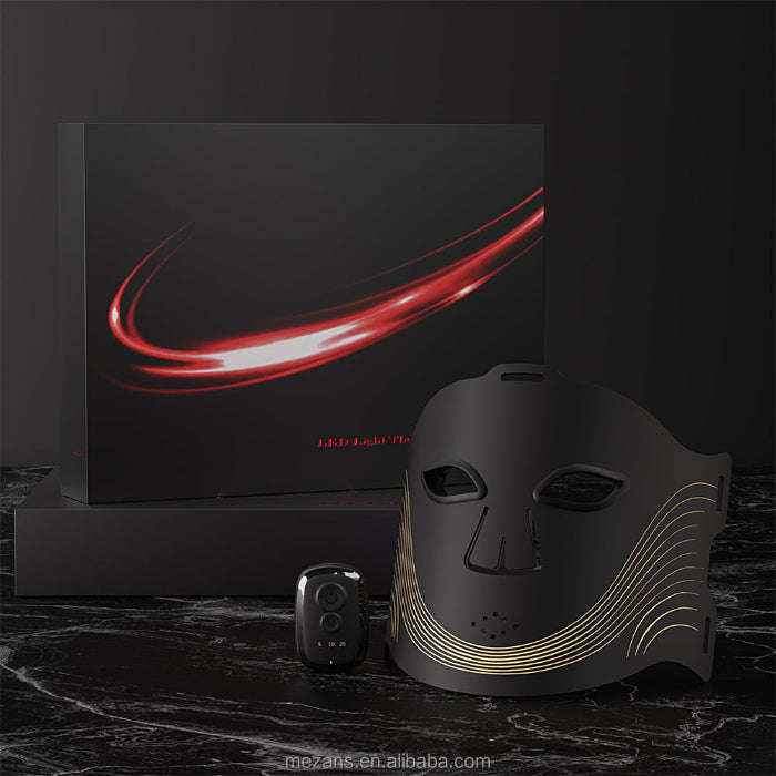 Wireless multi-color LED light face mask — primary view