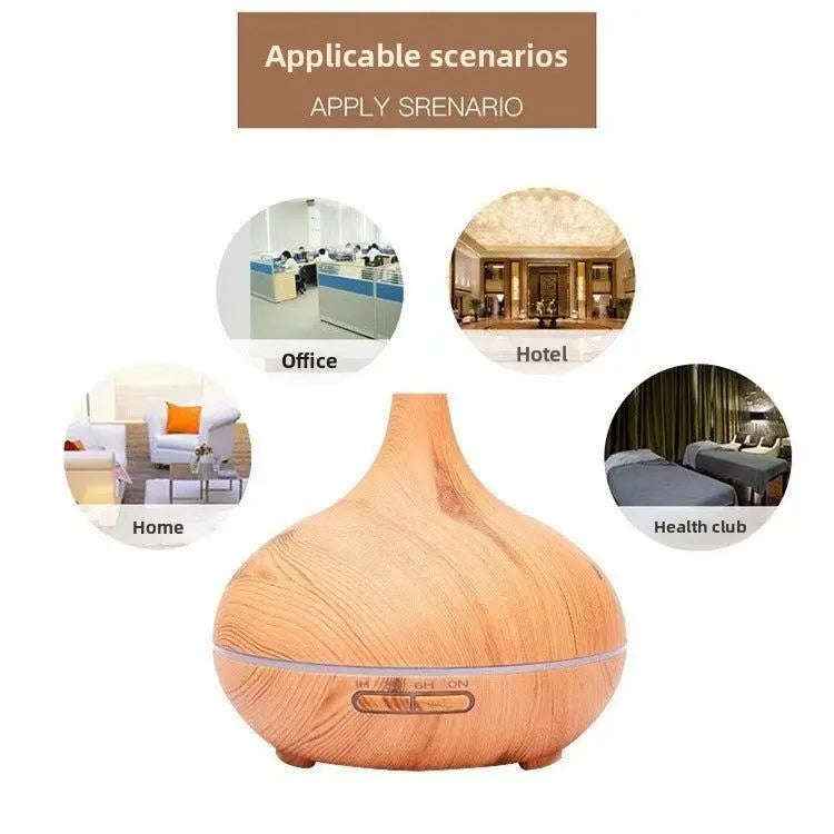 Wood grain essential oil aromatherapy diffuser — additional view 3