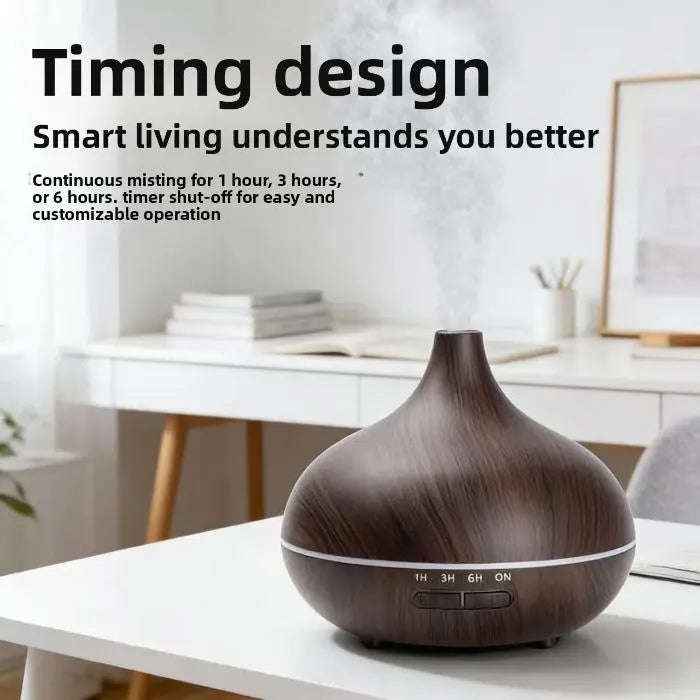 Wood grain essential oil aromatherapy diffuser — additional view 2