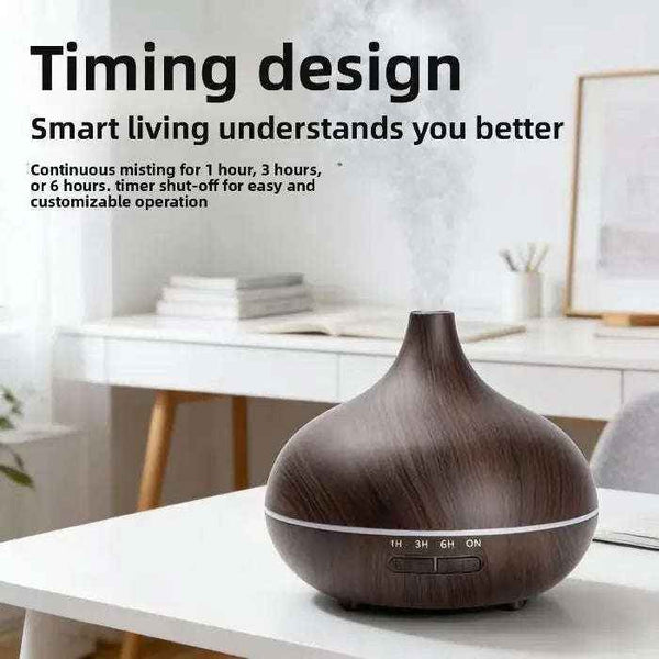 Wood grain essential oil aromatherapy diffuser — additional view 2