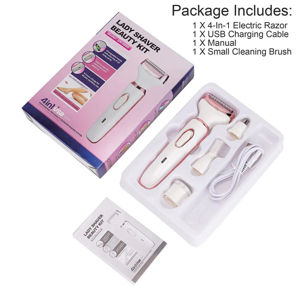 4-in-1 women's electric razor and trimmer — additional view 9